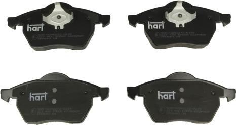 Hart 221 400 — Zestaw klocków hamulcowych, hamulce tarczowe