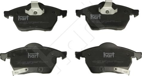 Hart 221 645 — Zestaw klocków hamulcowych, hamulce tarczowe