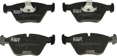 Hart 221 650 — Zestaw klocków hamulcowych, hamulce tarczowe