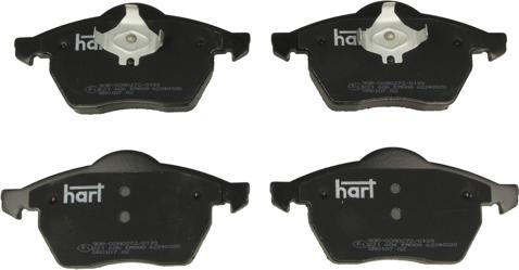 Hart 221 606 — Zestaw klocków hamulcowych, hamulce tarczowe