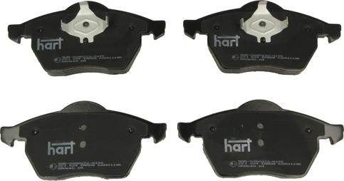 Hart 221 624 — Zestaw klocków hamulcowych, hamulce tarczowe