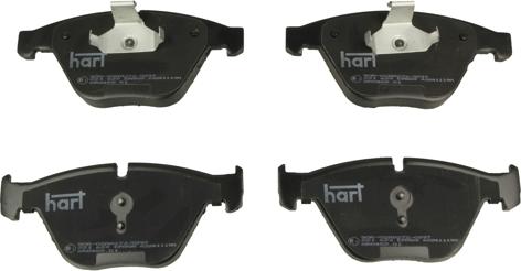 Hart 221 623 — Zestaw klocków hamulcowych, hamulce tarczowe