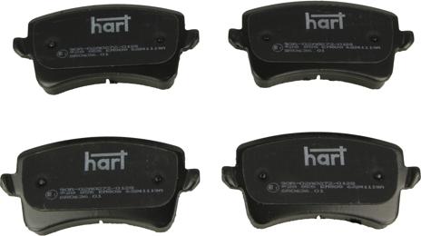 Hart 228 855 — Zestaw klocków hamulcowych, hamulce tarczowe