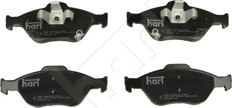 Hart 223 167 — Zestaw klocków hamulcowych, hamulce tarczowe