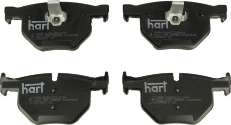 Hart 222 405 — Zestaw klocków hamulcowych, hamulce tarczowe