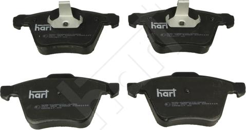Hart 227 954 — Zestaw klocków hamulcowych, hamulce tarczowe