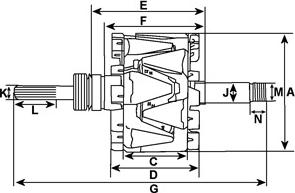 HC-Cargo F032139447 - Wirnik alternatora