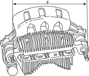 HC-Cargo F 032 137 077 - Płytka diodowa alternatora