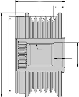 HELLA 9XU 358 038-921 - KOLO PASOWE ALTER.MONDEO IV 2.0 10-14