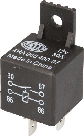 HELLA 4RA 965 400-071 — Przekaźnik, prąd pracy