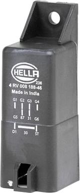 HELLA 4RV 008 188-461 — Sterownik, czas żarzenia
