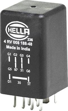 HELLA 4RV 008 188-481 — Sterownik, czas żarzenia