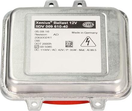 HELLA 5DV 009 610-401 — Obciążenie, lampa wyładowcza