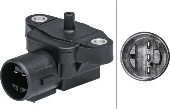 HELLA 6PP009 403-001 — Czujnik, ciśnienie w kolektorze dolotowym