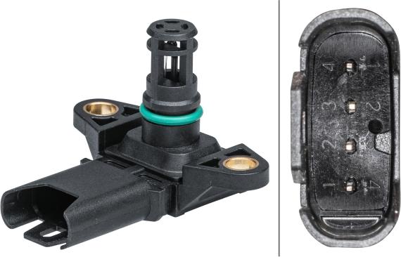 HELLA 6PP 009 403-241 — Czujnik, ciśnienie w kolektorze dolotowym