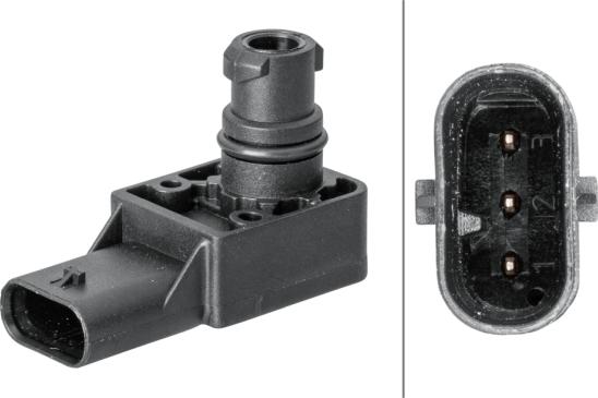 HELLA 6PP 358 152-111 - Czujnik ciśnienia w kolekt. ssącym