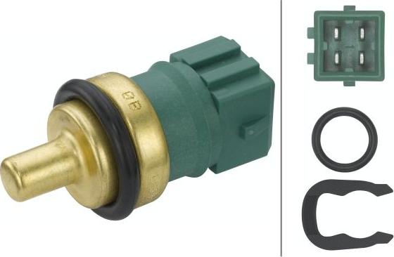 HELLA 6PT 009 107-541 — Czujnik, temperatura płynu chłodzącego