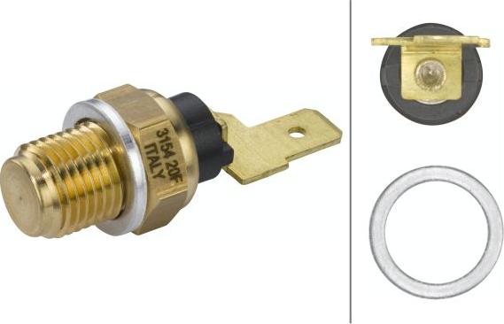 HELLA 6PT 009 107-691 — Czujnik, temperatura oleju