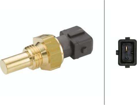 HELLA 6PT 009 107-211 — Czujnik, temperatura płynu chłodzącego
