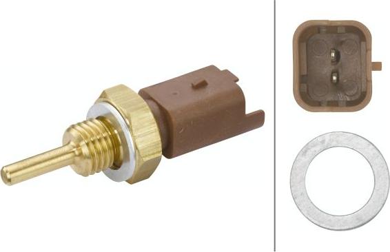 HELLA 6PT 009 309-241 — Czujnik, temperatura płynu chłodzącego