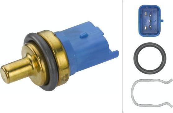 HELLA 6PT 013 113-151 — Czujnik, temperatura płynu chłodzącego