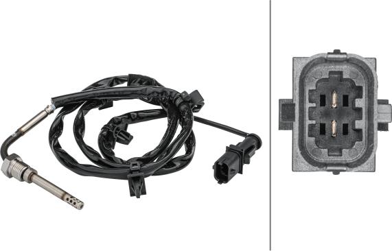 HELLA 6PT 358 181-401 — Czujnik, temperatura spalin