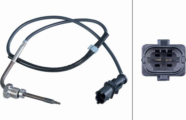 HELLA 6PT 358 284-421 — Czujnik, temperatura spalin
