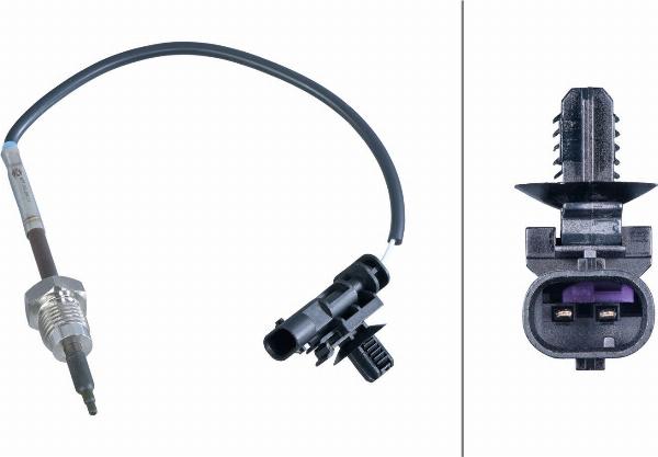 HELLA 6PT 358 284-511 — Czujnik, temperatura spalin
