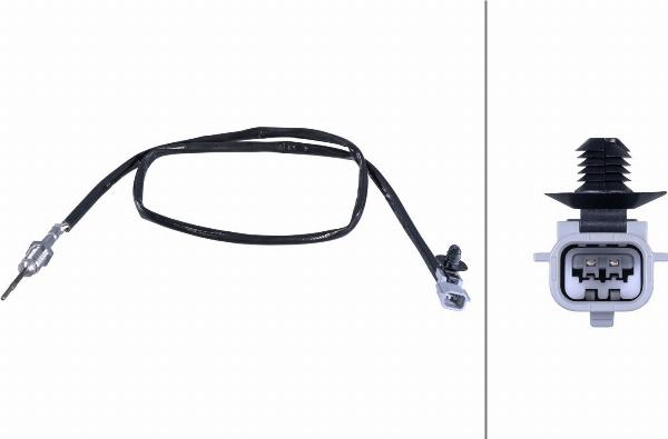 HELLA 6PT 358 284-241 — Czujnik, temperatura spalin