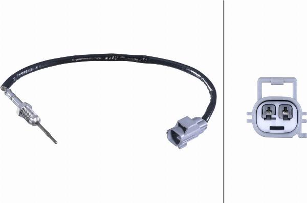 HELLA 6PT 358 284-201 — Czujnik, temperatura spalin