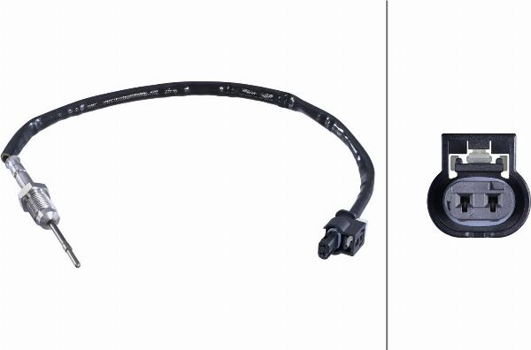 HELLA 6PT 358 284-231 — Czujnik, temperatura spalin