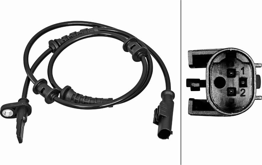 HELLA 6PU 358 217-261 — Czujnik, prędkość obrotowa koła