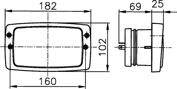 HELLA 1AB 006 213-001 — Reflektor