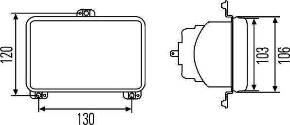 HELLA 1AB 006 277-127 - Reflektor świateł uniwersalny