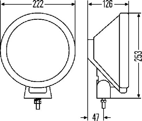 HELLA 1F8 006 800-311 - Reflektor świateł uniwersalny