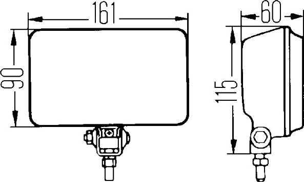 HELLA 1NB 005 860-201 - Lampa przeciwmgielna przód