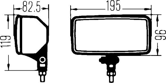 HELLA 1ND 005 700-461 - Lampa przeciwmgielna przód