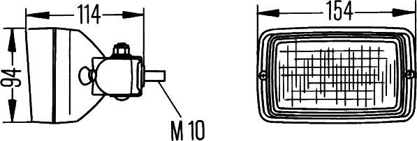 HELLA 1GA 006 875-001 - Lampa robocza