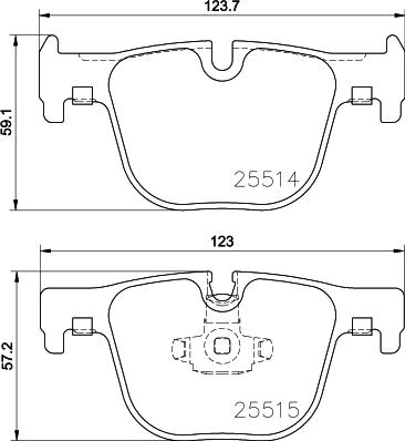 Meyle 025 255 1417 - KLOCKI HAM. BMW T. 3-4 11-