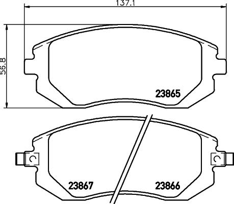 BENDIX Braking BPD1278 - KLOCKI HAMULCOWE PRZÓD
