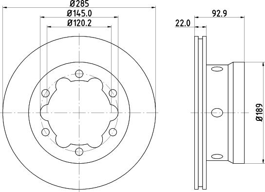 BOSCH 0 986 479 B38 - Tarcza hamulcowa