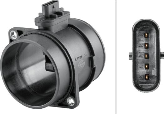 HELLA 8ET 358 095-621 — Przepływomierz masowy powietrza