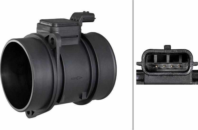 HELLA 8ET 358 095-181 — Przepływomierz masowy powietrza