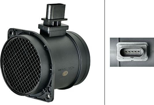 HELLA 8ET 358 166-551 — Przepływomierz masowy powietrza