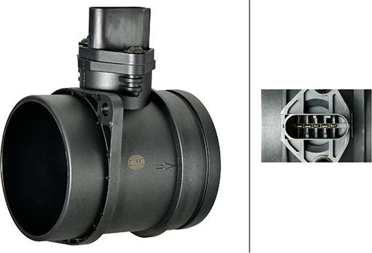 HELLA 8ET 358 166-561 — Przepływomierz masowy powietrza