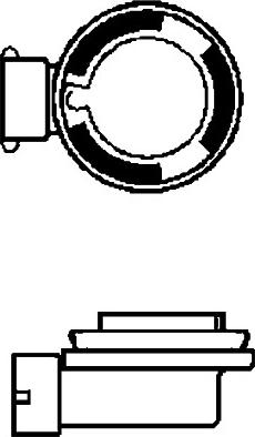 HELLA 8GH 008 356-151 - Żarówka, reflektor