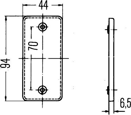 HELLA 8RA 003 326-021 - Światło odblaskowe