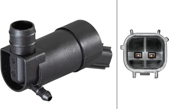 HELLA 8TW 006 848-171 — Pompa spryskiwacza, spryskiwacz szyby czołowej