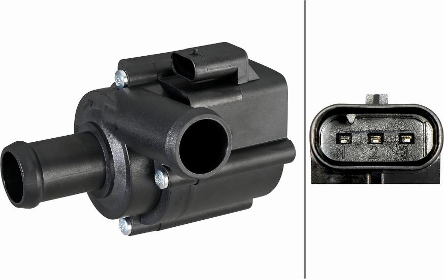 HELLA 8TW 358 304-681 — Dodatkowa pompa wodna