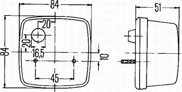 HELLA 2BA 003 014-011 - Lampa kierunkowskazu